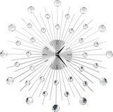 vidaXL Wandklok 50 cm Aluminium Zilver