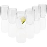ERNESTO® Lot de 6 verres à vin, à champagne ou à eau