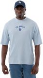 New Era Mlb Waffle Box Los Angeles Dodgers T-shirt Manches Courtes Bleu Pastel S