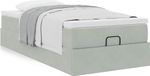 Maison Exclusive - Cadre de lit ottoman et matelas gris clair 90x200 cm velours