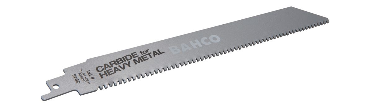 Bahco Reciprozaagblad | HST | met hardmetalen punten | voor heavy-duty metaal | 8 TPI | 300 mm