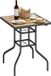 Merkloos Icecat Table de jardin, table de terrasse, table à manger rectangulaire avec trou pour parasol