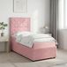 Maison Exclusive - Lit boxspring à LED avec matelas Rosa 90 x 190 cm, velours