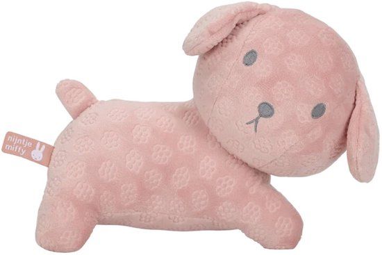 Little Dutch Snuffie knuffel 25cm pink flower