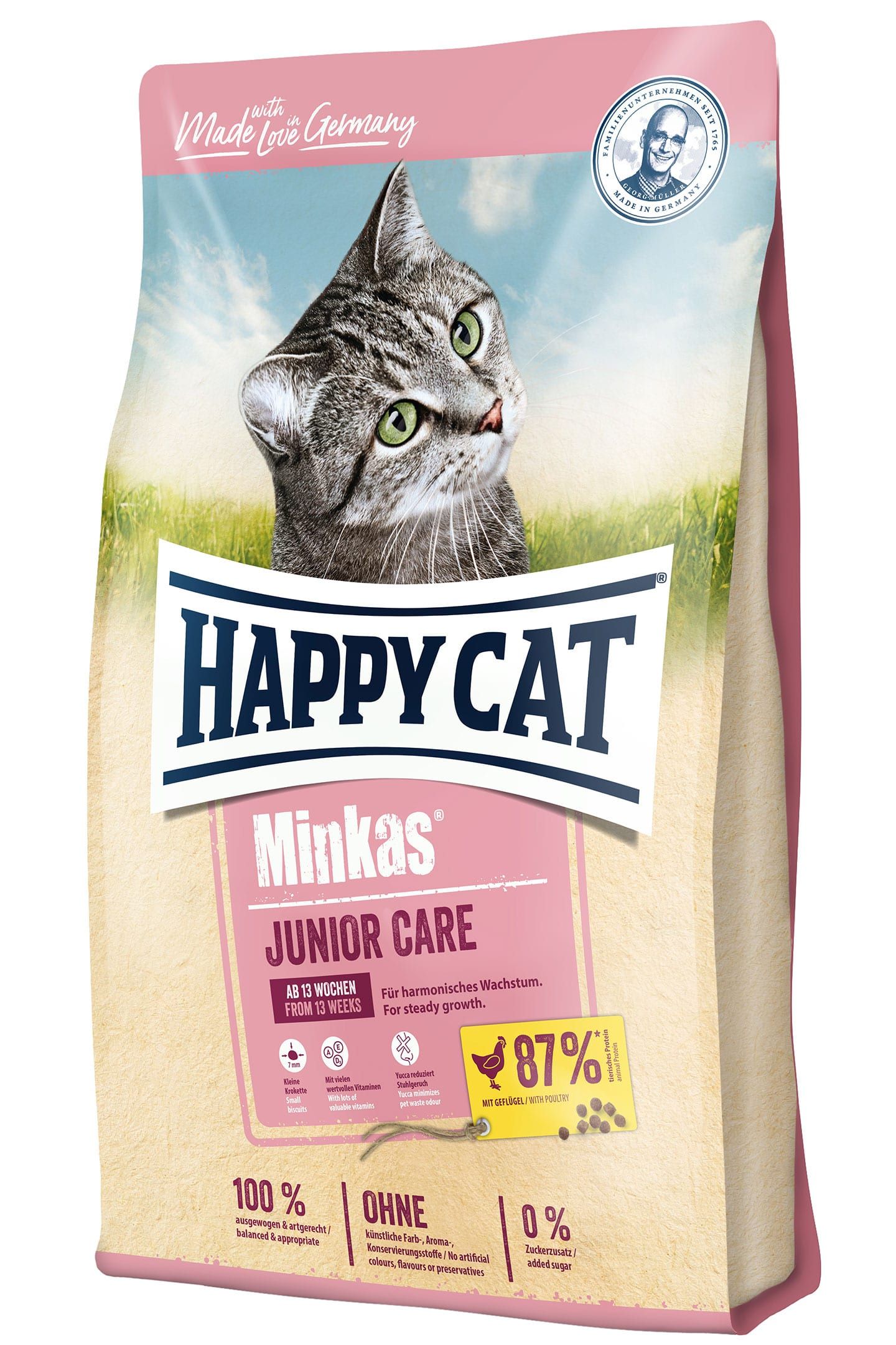 Happy Cat Minkas Junior Care Gevogelte - 10 kg