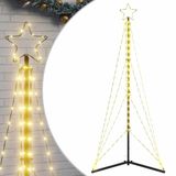 VidaXL Sapin de Noël LED 363 LED blanc chaud 182 cm
