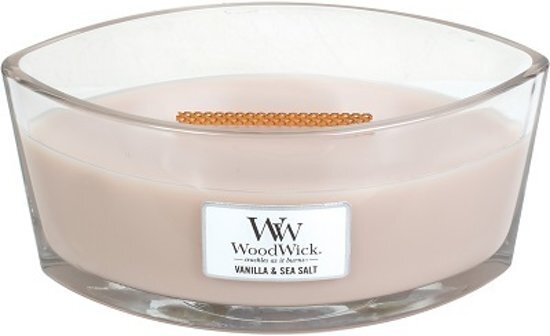 Woodwick Heartwick Flame Ellipse Vanilla & Sea Salt