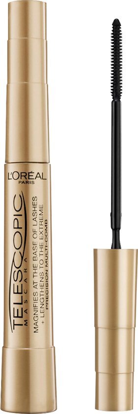 L'Oréal Make-Up Designer False Lash Telescopic - Black - Zwart - Lengte Mascara voor Zichtbaar Langere Wimpers - 8 ml