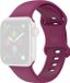 By Qubix Qubix - Siliconen Sportbandje voor Apple Watch - Wijnrood - Maat S/M - 38/40/41/42mm