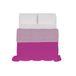 Italian SOGNI E CAPRICCI Italian Bed Linen Zomerdekbed, tweekleurig, lila/fuchsia, 250 x 200 cm