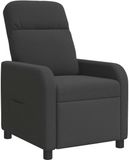 vidaXL Recliner Donkergrijs Bouclé