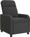 vidaXL Recliner Donkergrijs Bouclé