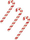 Henbrandt Décoration de Noël - 3x pièces - canne en sucre gonflable - 90 cm - PVC - confiserie - Christmas