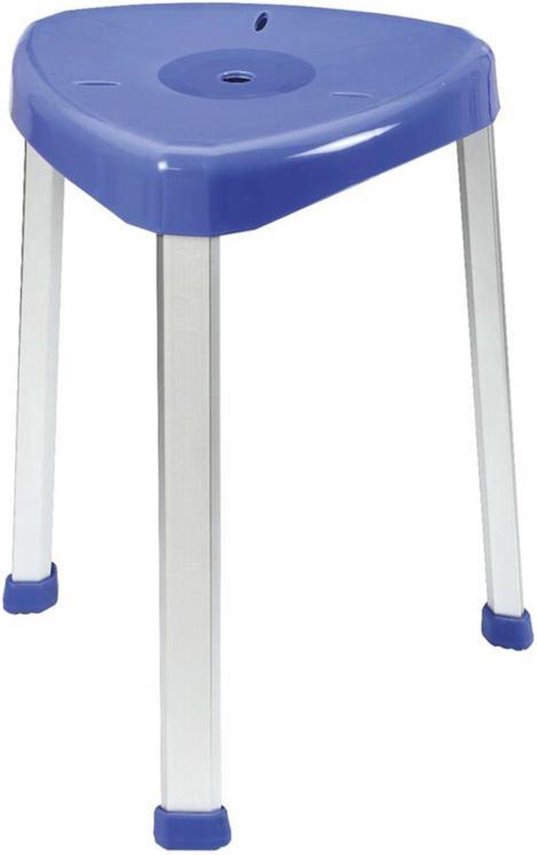 MultiMotion Hoek douchekruk verstelbaar - Blauw - Driehoek douchezitje