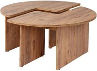 Hanah Home Houten salontafel "Moira" 90 x 90 x 41 cm - Atlantic Pine
