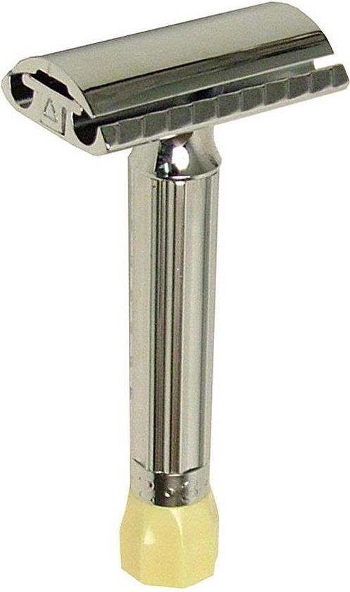Merkur Progress double edge safety razor - tan - 1 razor blade - men