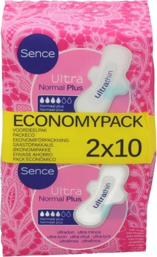 Sence Maandverband Normal - 2 x 10 stuks