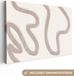 OneMillionCanvasses Canvas Schilderij Abstract 150x100 cm - Beige - Lijnen 1 - Modern