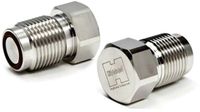 Xs Scuba Bouchon de valve en acier inoxydable Din Argent