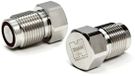 Xs Scuba Bouchon de valve en acier inoxydable Din Argent
