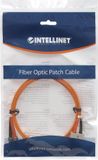 Intellinet 1.0m ST-SC M/M Glasvezel kabel Oranje