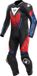 Dainese Laguna Seca 6 geperforeerd eendelig leren motorfietspak - Rood/blauw/Zwart - Maat 48