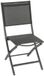 Hespéride Set van 4 opvouwbare tuinstoelen van aluminium ESSENTIA Anthracite