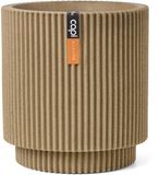 Capi Europe Vaas cilinder Groove NL 41x43 Beige
