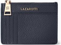 Lazarotti Bologna Leren sleutelhanger Kaarthouder leer 11,5 cm met air tag compartiment - navy