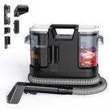 Lubluelu Aspirateur de tissu, nettoyeur de rembourrage, appareil, 18 kPa, 1400 W, nettoyeur de tapis, aspirateur de lavage avec chauffage rapide de 10 s à 35-60 °C et auto-nettoyage, nettoyeur de tapis portable pour tapis
