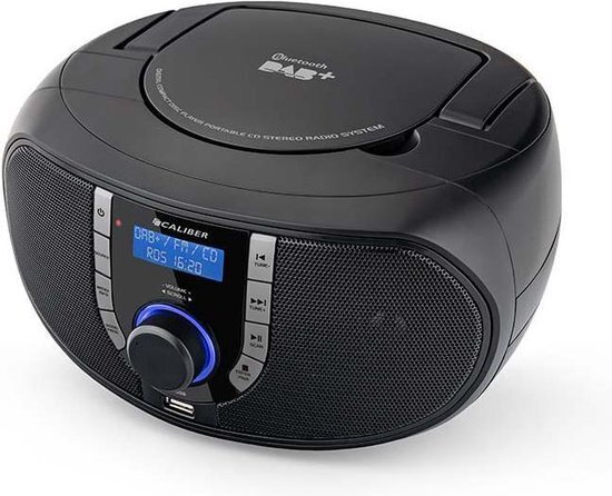 Caliber Draagbare radio DAB+ / FM Zwart