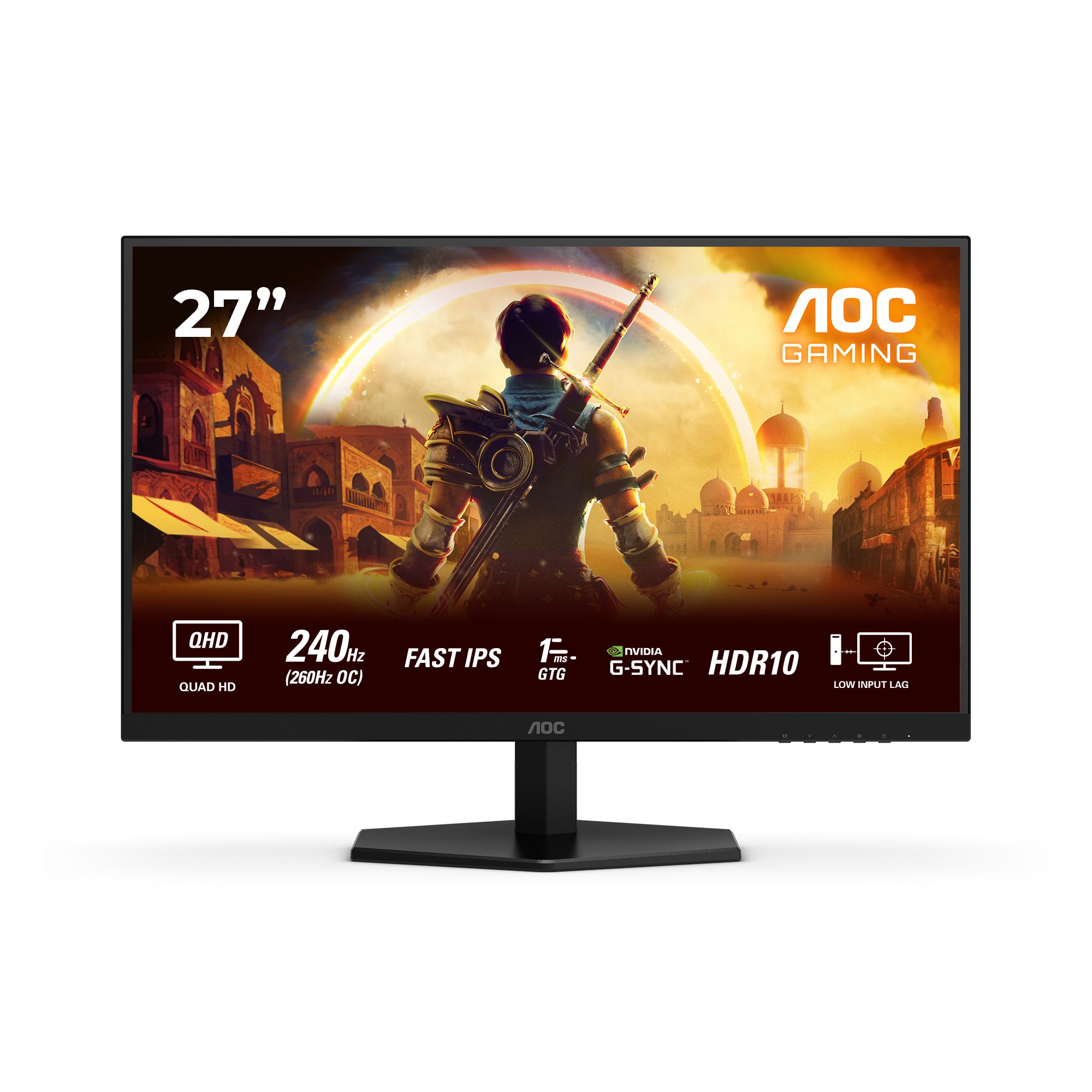 AOC Q27G42ZE 27" Wide Quad HD 240Hz Gaming Monitor - Black