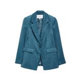 Comma regular blazer - blauw