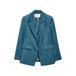 Comma regular blazer - blauw