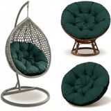 Amazinggirl Hangstoel Kussen 110 cm Rond Groente Schaduw B