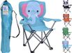 RD Kids Collection Funny Kinder Vouwstoel - Campingstoel - Dieren - Blauw/Groen/Oranje/Zwart