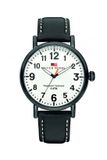 River Woods RW420008 Sacramento horloge Heren - Zwart - Leer 42 mm
