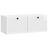 vidaXL Wandmontage TV-kast Hoogglans Wit 78,5 x 31 x 30 cm