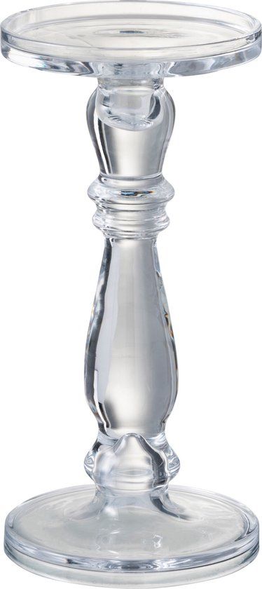 J-Line Kandelaar Leti - Glas - Transparant - Medium