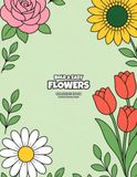 Bold & Easy Flowers: Simple Large Print Flower Designs with Thick Lines for Adults, Seniors and Beginners | Relaxing Plants and Botanicals