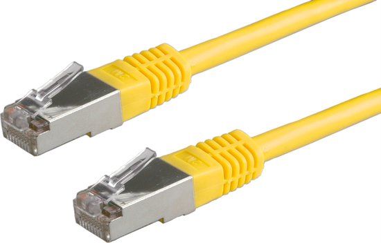 Value Patchkabel Cat.6 (Class E) S/FTP (PiMF), geel, 1 m