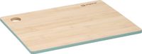 Alpina Set van 1x stuks snijplanken groene rand 23 x 30 cm van bamboe hout