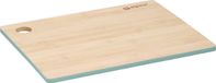 Alpina Set van 1x stuks snijplanken groene rand 23 x 30 cm van bamboe hout