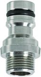 GEKA plus koppeling buitendraad 1/2 inch messing vernikkeld