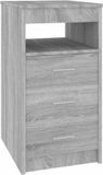 vidaXL Ladekast 40x50x76 cm bewerkt hout grijs sonoma eikenkleurig