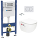 Geberit – Pack WC bâti-support 112 cm – Cuvette sans bride – Rinçage Vortex silencieux – Abattant Softclose – Vortexgeb3