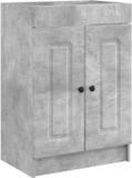 vidaXL Badkamer onder wastafel kast Betongrijs 78,5 x 37,5 x 81 cm