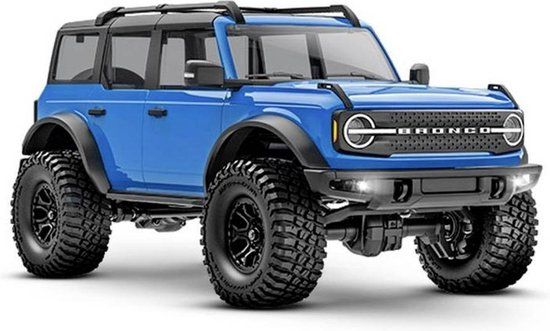 Traxxas TRX97074 Ford Bronco 4x4 1:18 Brushed RC auto Elektro Crawler 4WD RTR 2,4 GHz - Blauw
