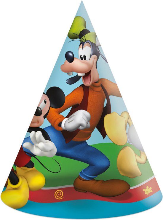 Procos Vegaoo - 6 kartonnen hoedjes Mickey Mouse