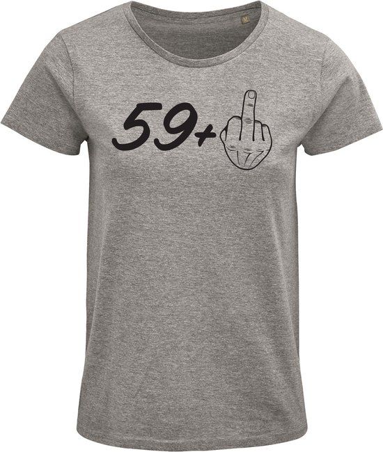 Sol's 60 jaar Dames T-shirt - 5XL - Grijs - Verjaardagscadeau